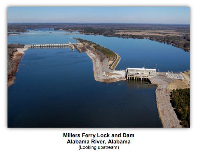 Millers Ferry Lock & Dam Clearances | Bridge Calculator LLC